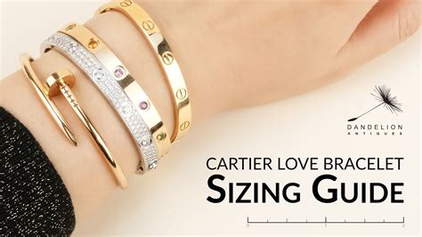 size 18 cartier love bracelet in inches|cartier love bracelet with screwdriver.